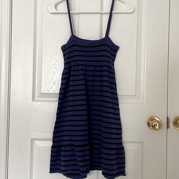 Urban Outfitters Kimchi Blue Blue and Black Striped Dress - Picture 2 of 4